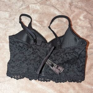 Victoria's Secret Black Lace Crop Top